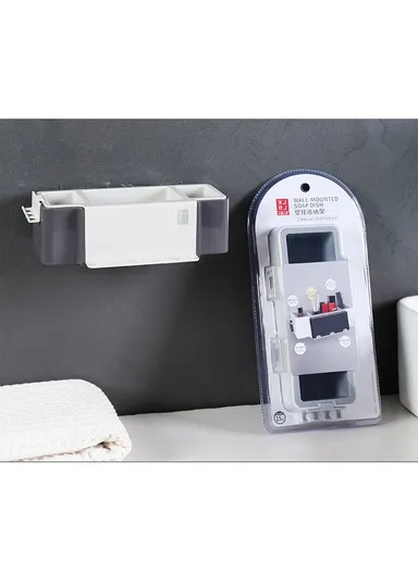 European Wall-Mounted Storage Rack for Bathroom (W22 x D7 x H12)cm