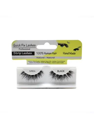 100% Humain Hair Strip Lashes Siren QFL-1018