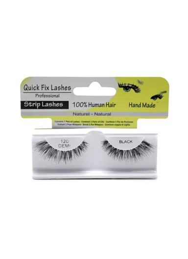 100% Humain Hair Strip Lashes 120 Demi QFL-1023