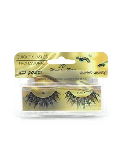 100% Humain Hair Strip Lashes 3D 1 QFL-1022