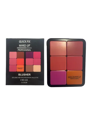 12 Colors Blush Creme Palette  QFM-3081