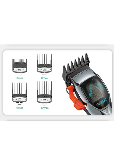 9000RPM Rechargeable Magnetic Motor Hair Clipper, Cordless Professional Hair Cut Machine Clipper with LED Display &amp; Accessories V-647