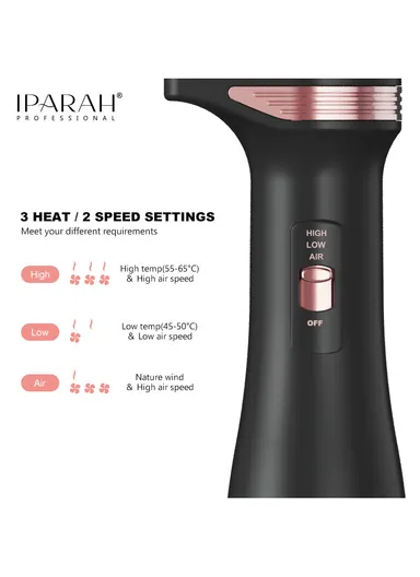 800-1000W Professional Hot Air Brush Straightener Electric Hair Dryer &amp; Styler with 3 Heat Temperatures Settings P-262