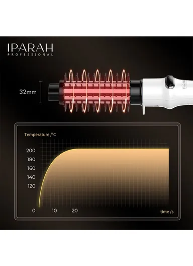 Hair Styling Automatic Curling Brush Salon Hair Curler 45W 32mm P-280