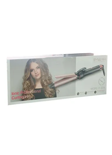 45W 25mm Ionic Professional Curling Iron 220°C Max Temperature Anti-Scalding Design With 2 Hairpins &amp; Storage Bag P-201B
