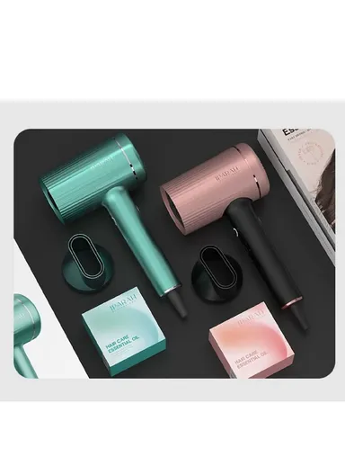 1500-1600W Salon Hair Care Negative Essential Oil Professional Household Hair Dryer P-300 - Rose Gold