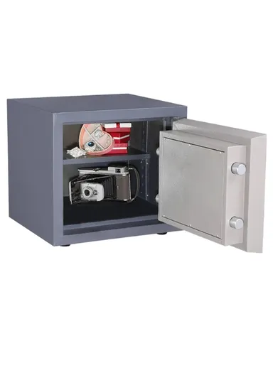 47Kg (W45 x D40 x H30)cm Fireproof Heavy Duty Steel Construction Key Lock Locking System Built In 4 Steel Locking Bolts Safe Box K3-320