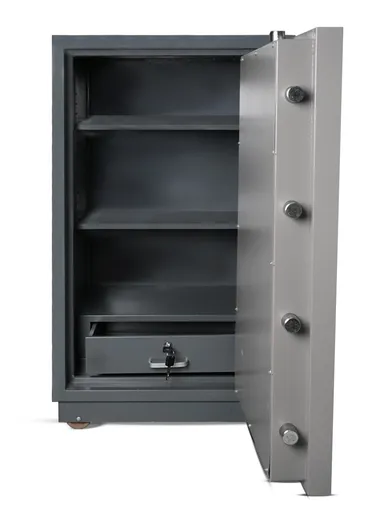 142Kg (W60 x D55 x H103)cm Fireproof Heavy Duty Steel Construction Key Lock Locking System Built In 6 Steel Locking Bolts Safe Box K3-1020