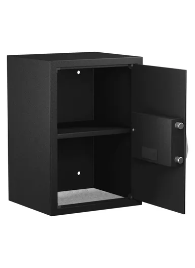 14Kg (W35 x D30 x H50)cm Double Locking Steel Bolts Electronic Digital Safe Box With Override Key T-50E - Black