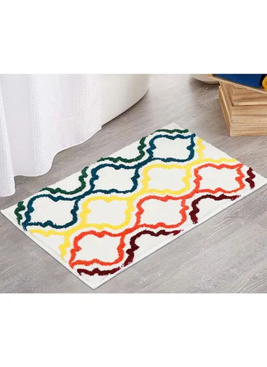50x80cm Non-Slip Crown Flower Bath Mat