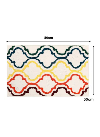 50x80cm Non-Slip Crown Flower Bath Mat