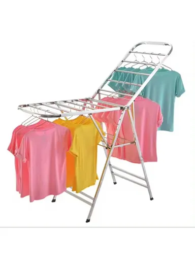 2-Layer Aluminum Foldable Clothes Drying Rack for Indoor &amp; Outdoor F-122 (L160 x W55 x H111)cm
