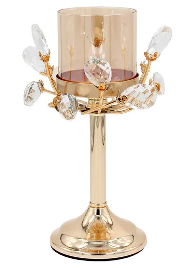 3-Pcs 20/25/30cm Crystal Candle Holder, Perfect For Home Decor &amp; Special Occasions JX-054