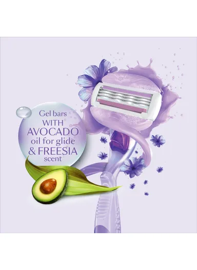 ComfortGlide Hair Removal Razor For Women With Avocado &amp; Freesia Scent