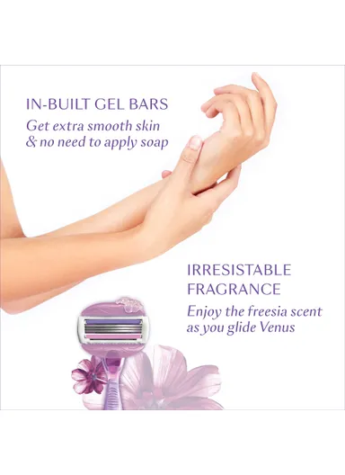 ComfortGlide Hair Removal Razor For Women With Avocado &amp; Freesia Scent