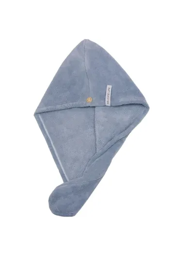 Super Water Absorbent Quick Dry Coral Fleece Hair Cap Bath Hair Drying Towel - Blue