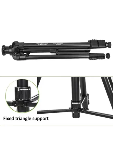 Camera Tripod Stand Portable Cell Phone Mount Holder with Carrying Bag For Selfie / Vlogging / Video Recording VCT-9980