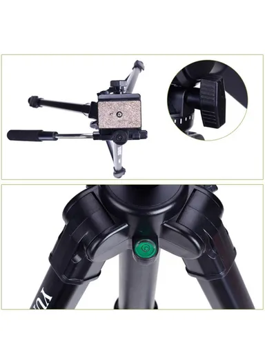 3 Sections Photo Studio Tripod Hydraulic PTZ Stand For DSLR Camera VCT-880RM
