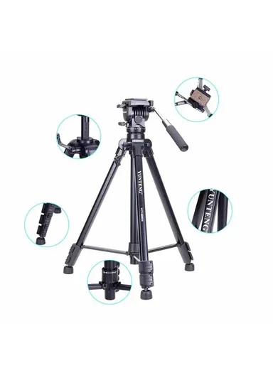 3 Sections Photo Studio Tripod Hydraulic PTZ Stand For DSLR Camera VCT-880RM