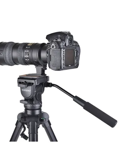 3 Sections Photo Studio Tripod Hydraulic PTZ Stand For DSLR Camera VCT-880RM