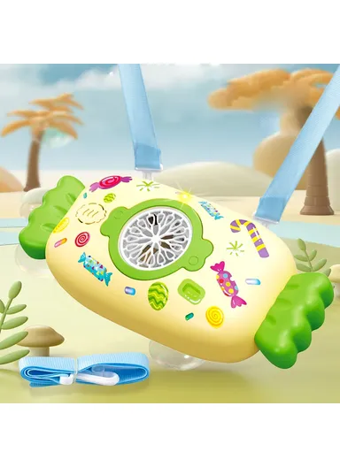 XL6328-1 Kids Music Lighting Bubble Machine Toddler Automatic Bubble Maker Electric Toy Gift - Blue