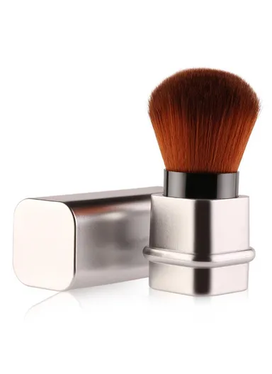 Square Retractable Blush Brush Makeup Tool MAG5436 (L8.1 x W2.7)cm - Silver