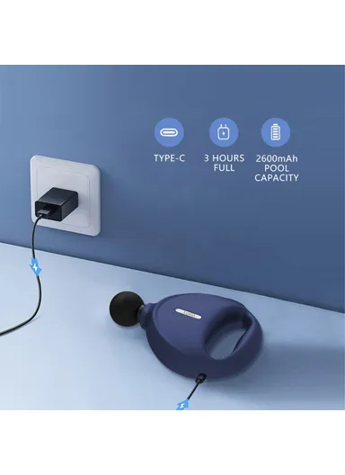 Mini Muscle Massager 4-Gear Pocket Fascia Massage Gun Portable Electric Back Massager SP-009