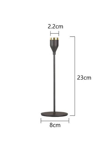 Candlestick Holders Stylish European Style Wedding Decoration Skinny Candle Holders Holiday Dinner Party Home Decor (L23 x W8)cm