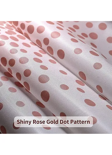 Rectangular Event &amp; Outdoor Activity Tablecloth, Disposable Waterproof Oilproof PEVA Table Mat (L274 x W137)cm - Rose Dot