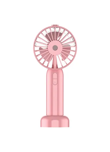 Three Speeds Silent Summer Cooling Fan Nano Spray Mini Handheld Fan Mini18- Pink