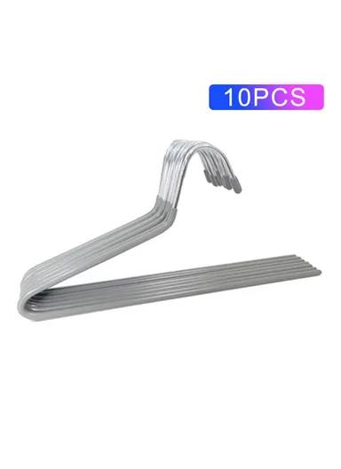 10Pcs 29cm Multifunctional Z-shaped Trouser Rack Goose Clothes Pants Hanger Non-slip Storage Racks - Reverse / Grey