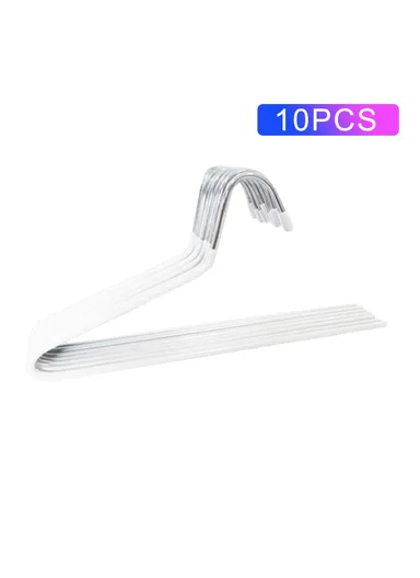 10Pcs 29cm Multifunctional Z-shaped Trouser Rack Goose Clothes Pants Hanger Non-slip Storage Racks - Reverse / White