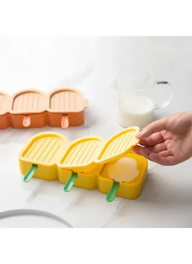 Cute Bird Shaped Reusable Silicone Mold for DIY Ice Cream Bar with Lid and Stick (without FDA Certificate, BPA Free) - Blue