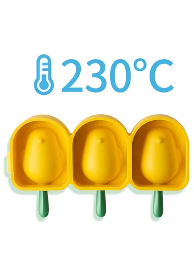 Cute Bird Shaped Reusable Silicone Mold for DIY Ice Cream Bar with Lid and Stick (without FDA Certificate, BPA Free) - Blue