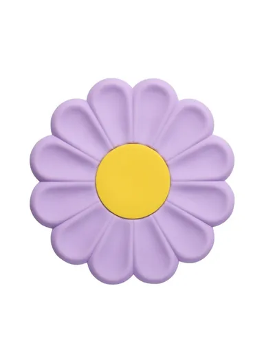 17x17cm Daisy Shape Silicone Heat Insulation Pad Dining Table Anti-scalding Mat - Lavender Purple