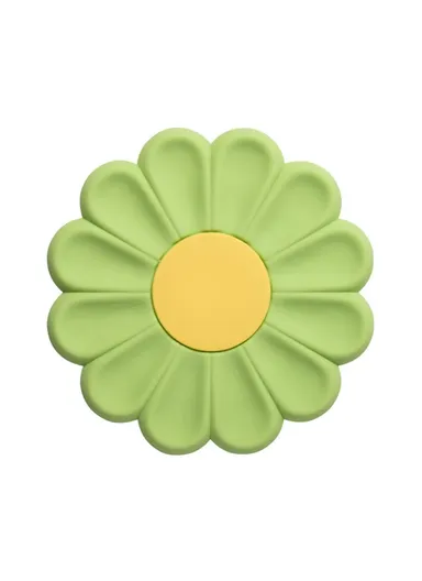 17x17cm Daisy Shape Silicone Heat Insulation Pad Dining Table Anti-scalding Mat - Matcha Green