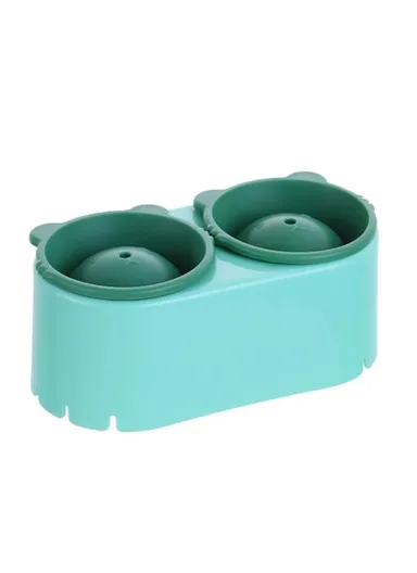 Cute Bear Design Ice Ball Maker Round Ice Ball Mold Tray (BPA Free, No FDA Certificate) - Green