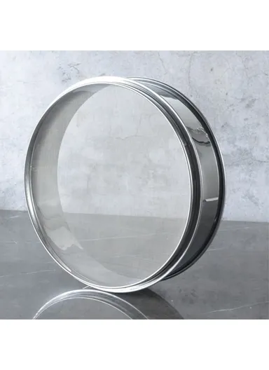 40 Mesh Kitchen Fine Mesh Sieve Stainless Steel Flour Sifter For Baking BPA-Free, No FDA Certified (L40 x D40 x H8.5)cm