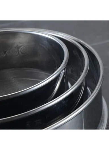 40 Mesh Kitchen Fine Mesh Sieve Stainless Steel Flour Sifter For Baking BPA-Free, No FDA Certified (L40 x D40 x H8.5)cm