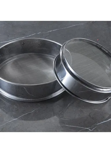 40 Mesh Kitchen Fine Mesh Sieve Stainless Steel Flour Sifter For Baking BPA-Free, No FDA Certified (L40 x D40 x H8.5)cm