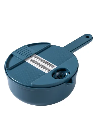 12-in-1 Multifunctional Vegetable Cutter Set Home Kitchen Julienne Shredder Potato Slicer (with FDA, BPA-Free) - Blue