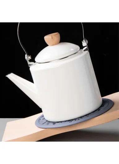 3Pcs 16x16cm Chinese Hollow Carving Cup Mat Heat Insulation Placemat Silicone Coaster - Green