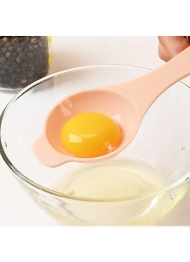 6-in-1 PP Oil Honey Grain Filtering Funnel Egg Separation Kitchen Funnel Set (FDA Certificated, BPA-free) - Pink