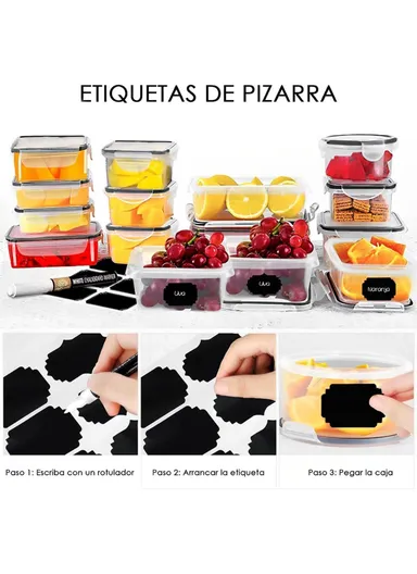 34Pcs Plastic Microwave Oven Lunch Box Refrigerator Fruit Vegetable Sealing Box A354 