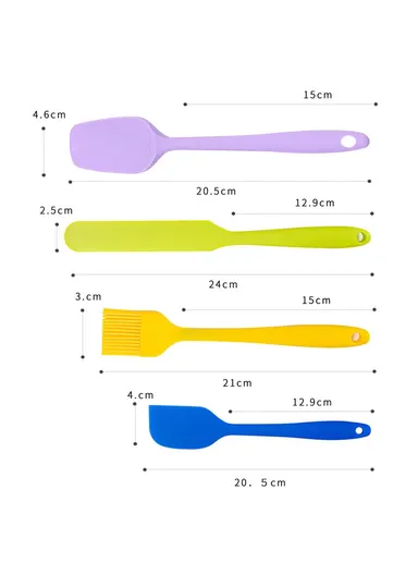 15 Pcs / Set Stainless Steel + Silicone Cooking Utensils Set Heat Resistant Kitchen Utensils (BPA-Free / FDA Certification)- colorful