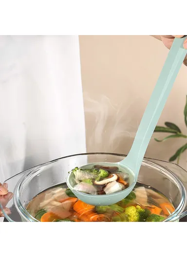 6Pcs Kitchen Utensils Silicone Spatula Ladle Kitchen Cooking Tools Kit with Storage Bucket (FDA Certificated, BPA Free) - Dark Blue