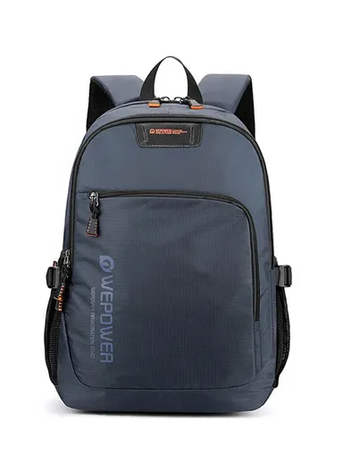 Laptop Backpack Waterproof Nylon Cloth Large Capacity Business Daypack (W31 x D14 x H45)cm - Dark Blue