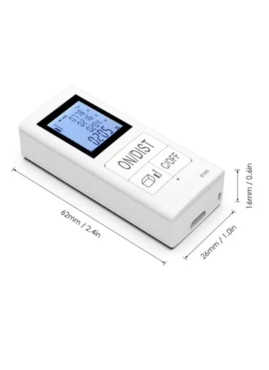 Mini Laser Measurement Tool Rechargeable 30m Range Finder Infrared Digital Laser Distance Meter with Backlit LCD