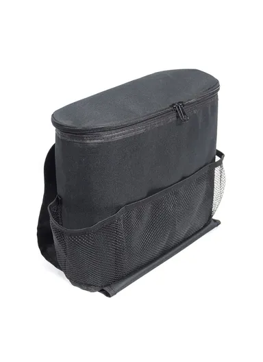 Car Seat Back Oxford Cloth+Aluminum Film Insulated Cooler Bag Drink Fruit Storage Bag B001 (W25 x D10 x H35)cm