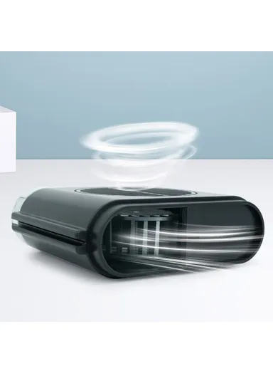 Car Seat Back USB Fan Creative Cooling Fan with 3-Speed Adjustable Wind for Car Inner Supplies F405 - Black